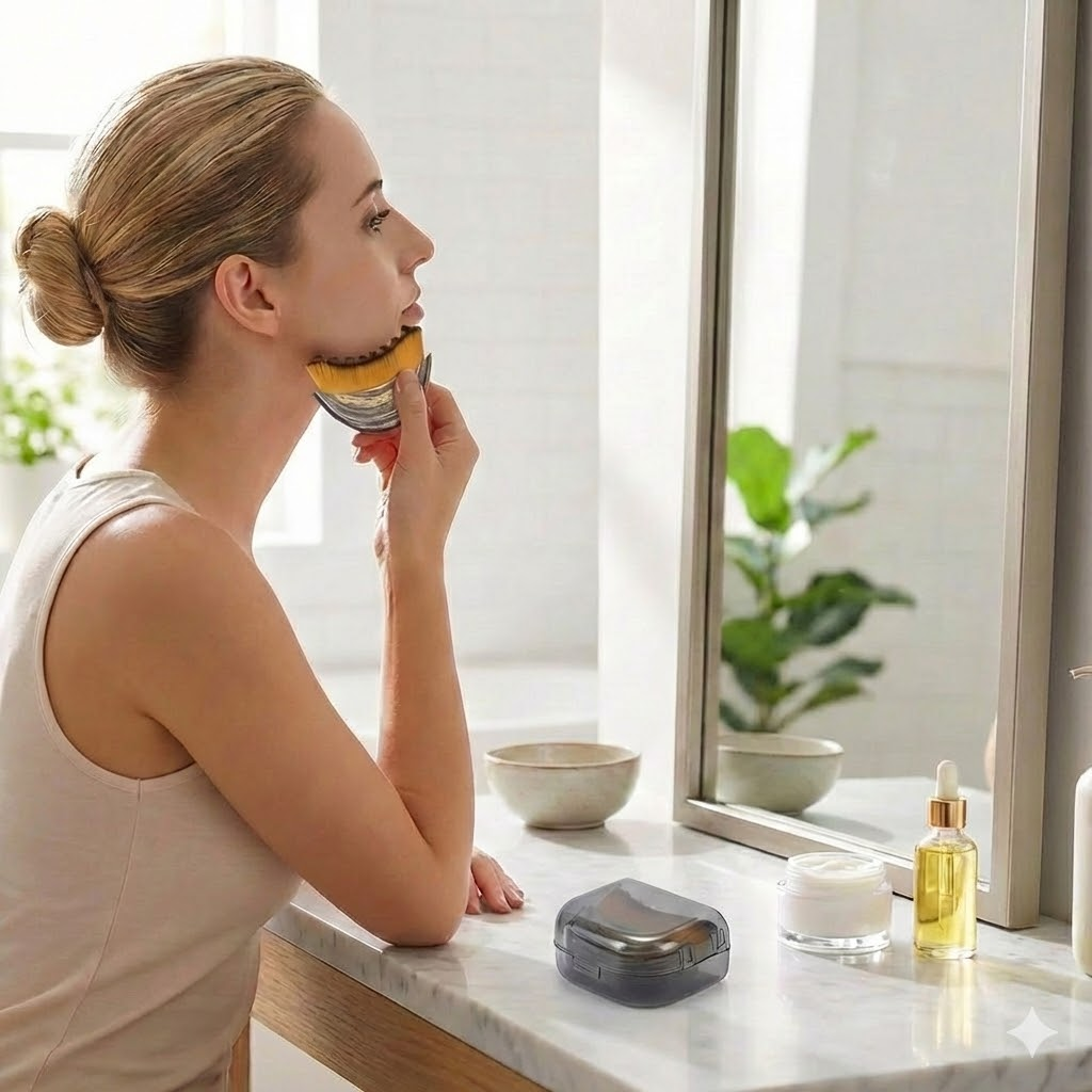 Alvixora® ALL-IN-ONE Lymphatic Face Brush|V-Shape + Glow From Anywhere! ✨