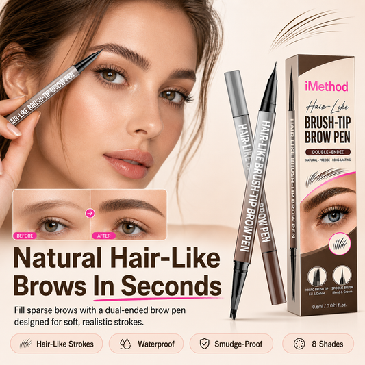 👉 🔥 Last Day — Buy 1 Get 1 FREE! 🔥⏰ | Dlufryna® 2-in-1 Curved Eyebrow Pen — Soft, Natural Hair-Like Brows in Seconds