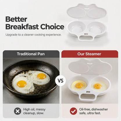 up 🥚🏠 2026 BESTSELLER 🥳 Microwave Egg Poacher – Two-Egg Design, Non-Stick Surface & Easy to Clean. Uses Less Oil Than Frying – Stock Up & Save Today!