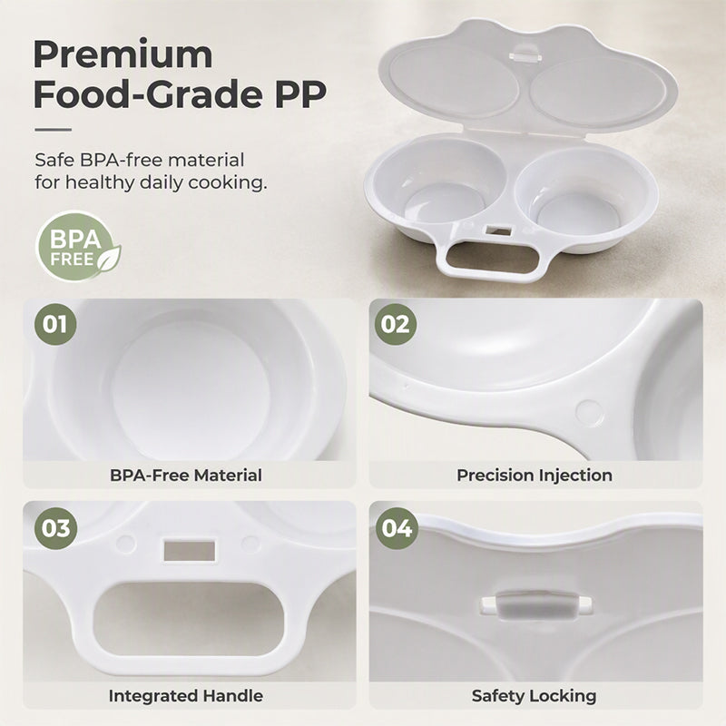 up 🥚🏠 2026 BESTSELLER 🥳 Microwave Egg Poacher – Two-Egg Design, Non-Stick Surface & Easy to Clean. Uses Less Oil Than Frying – Stock Up & Save Today!