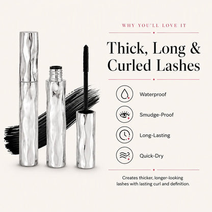 🚨🚨Dlufryna®LAST DAY SALE — BUY 1 GET 1 FREE ⏰ LIMITED TIME ONLY! 💖 Get Fuller, Longer Lashes Instantly with Our Waterproof Curling Mascara