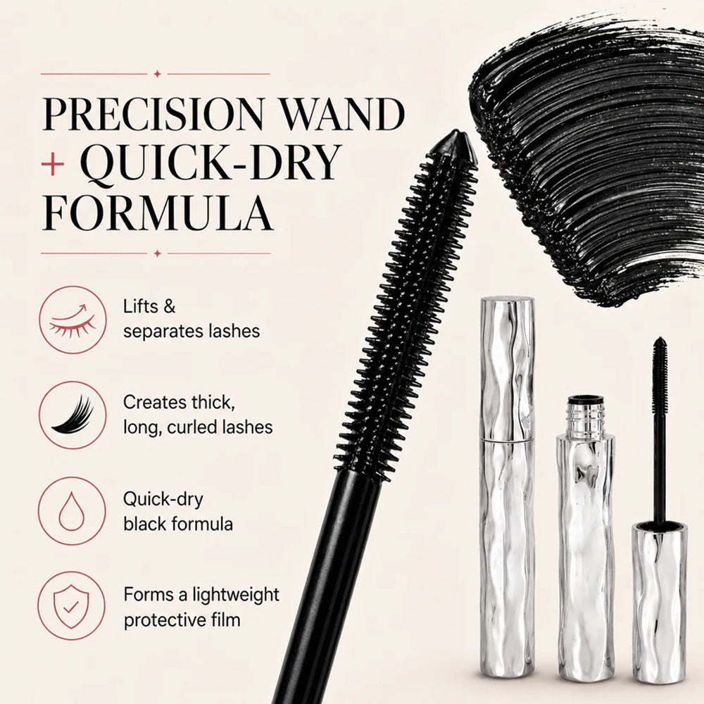 🚨🚨Dlufryna®LAST DAY SALE — BUY 1 GET 1 FREE ⏰ LIMITED TIME ONLY! 💖 Get Fuller, Longer Lashes Instantly with Our Waterproof Curling Mascara