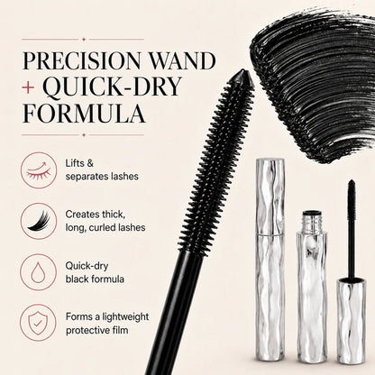 🚨🚨Dlufryna®LAST DAY SALE — BUY 1 GET 1 FREE ⏰ LIMITED TIME ONLY! 💖 Get Fuller, Longer Lashes Instantly with Our Waterproof Curling Mascara