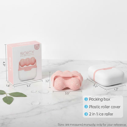 Alvixora®【2-in-1 Ice Roller Set】Keep Clean in Case❄️Cooling Face & Body Massager for Pores, Dry Skin & Product Absorption｜Portable Skin Care Gift for Women