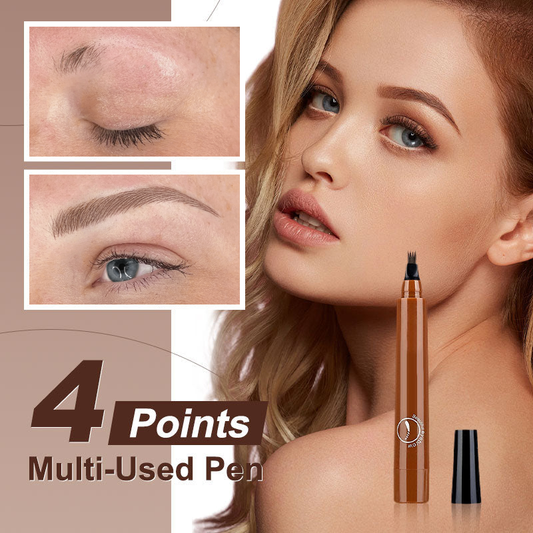 🔥👁️Dlufryna® Waterproof Four-tip Beard and Eyebrow Pen✨