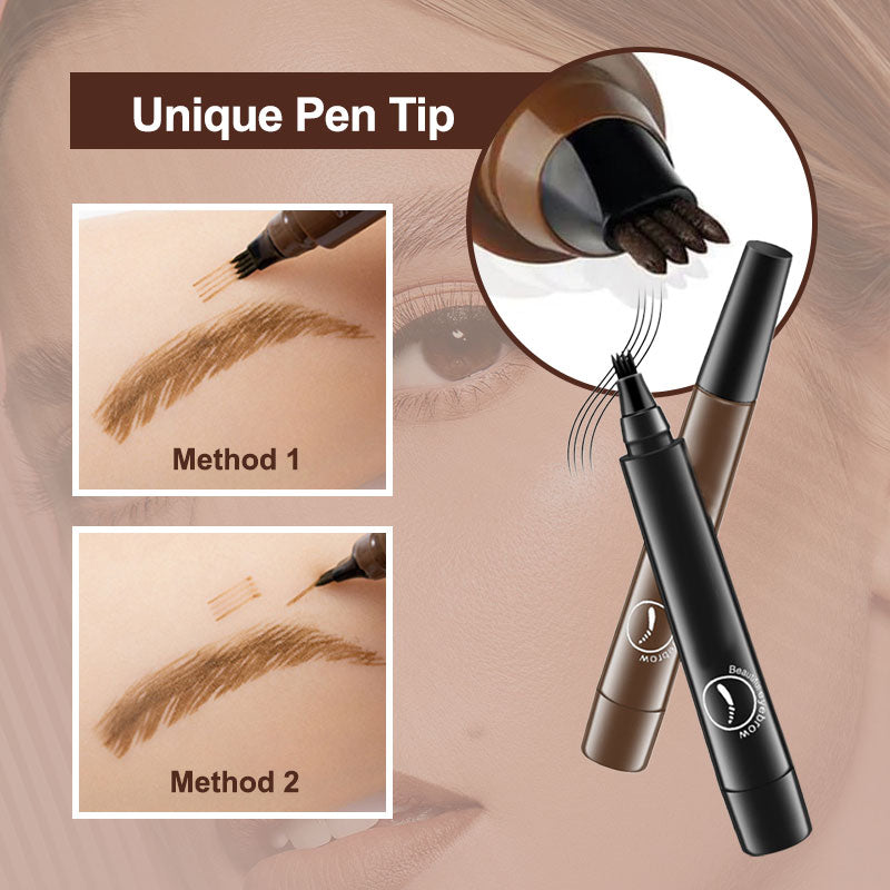 🔥👁️Dlufryna® Waterproof Four-tip Beard and Eyebrow Pen✨