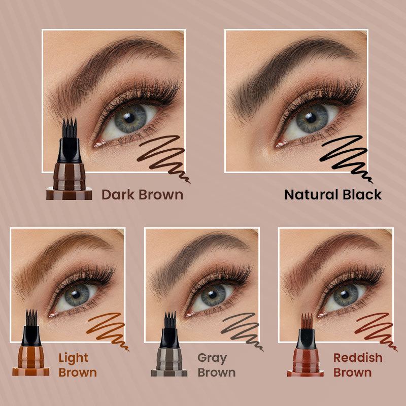 🔥👁️Dlufryna® Waterproof Four-tip Beard and Eyebrow Pen✨
